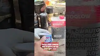 proses dasar epoxy menggunakan tiner pu autoglow dan epoxy menggunakan nippe 2000#painting #spray
