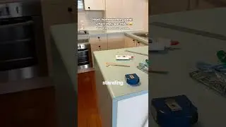 Ремонт сколов на кромке столешницы из ламината | Восстановление чистоты поверхности