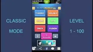 Block Puzzle King - Classic Mode - Level 1-100