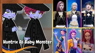 Saja Boys React to Huntrix as BABYMONSTER || gacha nebula  | Play In 2X Speed