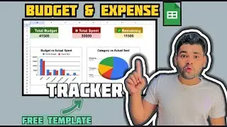 💰 Budget & Expense Tracker in Google Sheets | Income Expense Sheet in Hindi | Free Template 👇