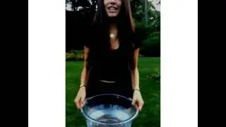 Madison Beer doing the ALS Ice Bucket Challenge