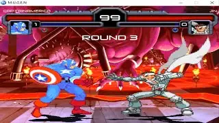 Captain America vs Jin Saotome SUPER CRAZY FIGHT‼️ Marvel vs Capcom Mugen Epic Battle Tribute