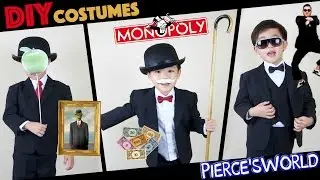 DIY last minute Halloween costumes - PSY. Monopoly, Son of Man