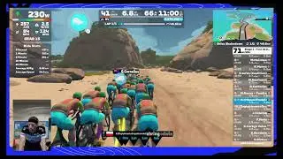 Tour de Zwift stage 1 Long - Shisa Shakedown (Makuri Islands)