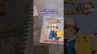 Pok&eacute;mon sticker book from 1996 😮 #pokemon #pok&eacute;mon #pokemon151 #stickers #stickerbook #packopening