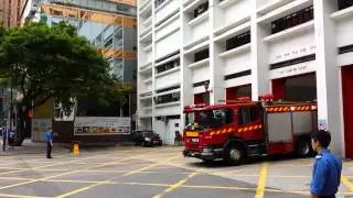 HKFSD No: 1 Firecall Turnout 香港消防 一級火警