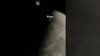 I capturd Plato moon crater using my telescope #moon #astrophotography #space #shorts