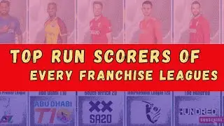 All Franchise Cricket Top Runs Scorer | IPL | PSL | BBL | BPL