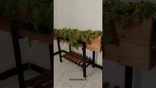 Sanding a flower tub with its paint ، سنفرة حوض أزهار وطلائه #woodworking #wood #woodscraft