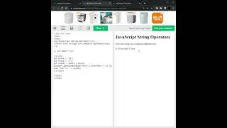 19_JS String Comparison Operators Операторы сравнения строк JavaScript Operators Tutorial w3schools.