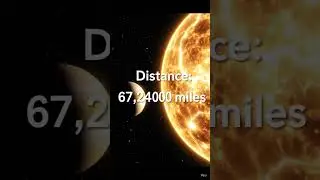How far is Planet Venus from the Sun? #education #sun #shorts