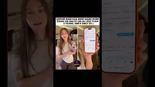🚨😳 Sophie Rain Makes $100M on OnlyFans at 21 🔥#sophierain #millionaire  #shorts