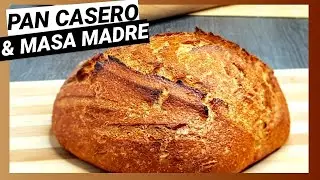 PAN con MASA MADRE // Receta Pan SEMI INTEGRAL // ¿ Receta Fácil y Rápida ?
