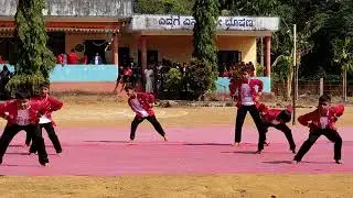 6th class students dance Govt Primary school devanalli