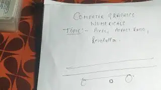 Computer Graphics Numericals Resolution Based