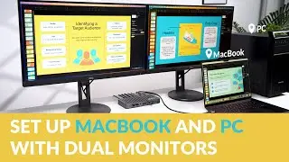Set Up MacBook & PC with a KVM Docking Station (iDock M10) #macbook