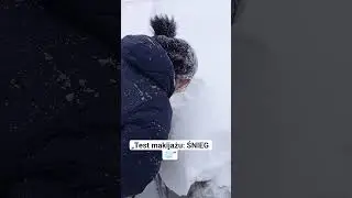 &bdquo;Tak wygląda beauty test w warunkach ekstremalnych.🤣🤣🤣#funny #winter #foryou #dc #makeup #jokes #my