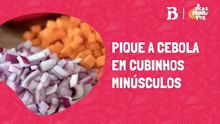 Como cortar cebola em cubos perfeitos? Fa&ccedil;a o corte brunoise! | Dicas de Minutos com Bruno Hashimoto