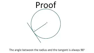 How to prove that the tangent and the radius are at right angles to each other - Melissa Maths
