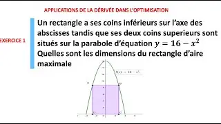 DÉRIVATION ET OPTIMISATION