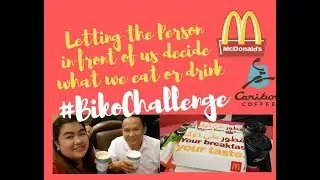 Letting The Person Before Us DECIDE WHAT WE EAT & DRINK! (MCDONALDS & CARIBOU COFFEE)
