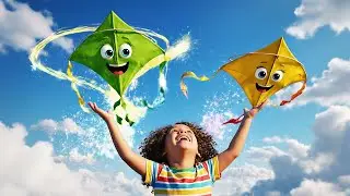 Diez Pequeñas Cometas de Juguete Vuelan | Rimas Infantiles y Canciones para Niños