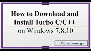 01|installation of Turbo C/C++ on Windows 7/8/10 | C01