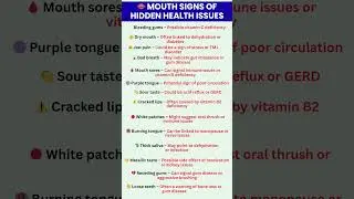 Senior Health Tips: 14 Mouth Signs You Should Never Ignore!