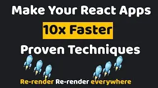 React JS Performance Boost &mdash; 10 Optimization Hacks You Must Know! | react js | optimizations