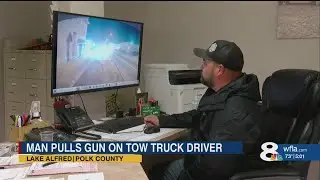 VIDEO: Man points gun at tow truck driver in Lake Alfred