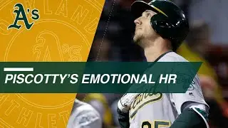 Stephen Piscotty hits an emotional home run in his first at-bat after his mother's passing