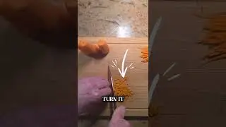 1 carrot, 4 cuts! From baton to brunoise &mdash; which style is your fave? #ChefSkills #KnifeSkills #tren
