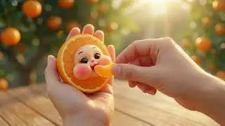 Tiny Orange Bites 🍊 | Juicy, Crunchy & Deeply Relaxing Visuals (Ver.2)