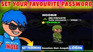 How To Login & Set Your Own Password In Mini Militia Classic