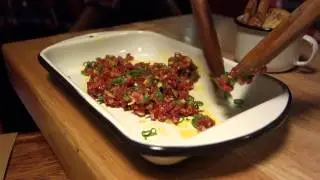 Steak Tartare at Osso in Lima