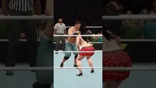 Джон Сина против Бет Финикс: грандиозный бой в WWE #wwe #wwewrestler