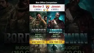 Border 2 vs Jawan 🔥 Box Office Comparison | Day 8 Collection Shock 😱 #movie  #shortfeed