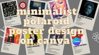 Как сделать минималистичный постер Polaroid на Canva