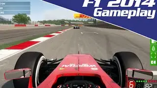 F1 2014 Gameplay:- 3 Lap Race At Silverstone | Legend AI