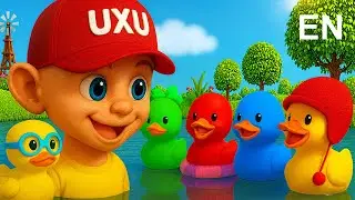UxU｜Five Little Ducks 🦆 (Learn Colors and Counting &ndash; Kids Song)