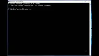 Find CPU Model With CMD