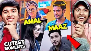 Parwarish - Amal & Maaz Hassan Cute + Chaotic Moments Reaction 😂❤️ | Garam Samosa