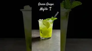 Refreshing Green Grape Mojito | Easy Mocktail Recipe #diydrinks #asmr #homemadedrinks