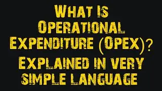 What Is Operational Expenditure (Opex) | Ravi Roshan Singh #viral #motivation #operational #roi