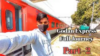 Onboard Godan Express Full Journey|| Shahganj to Prayagraj Junction train Journey in 3AC||#11056