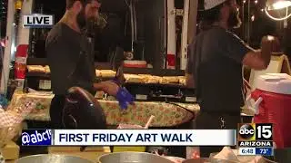 Large crowd for First Friday Art Walk