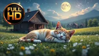 🐱 Котик спит под звёздами в деревенском раю &mdash; Cat Sleeping Under Stars in a Village Paradise