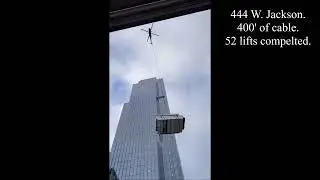 Record-Breaking Helicopter HVAC Lift Over Chicago's Skyline | 444 W. Jackson