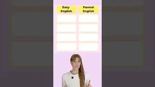 Easy English ➡️Formal English #law  #legalenglish #juridique #legal